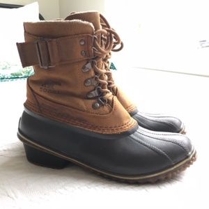 Sorel Lacy Slimpack insulated duck boots 8